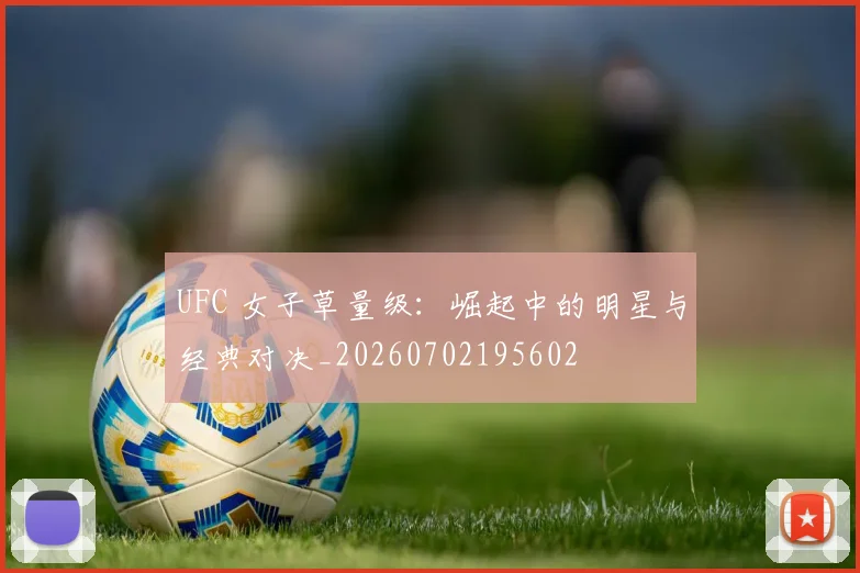 UFC 女子草量级：崛起中的明星与经典对决_20260702195602